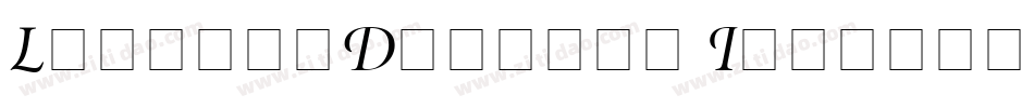 LopplerDisplay Italic字体转换